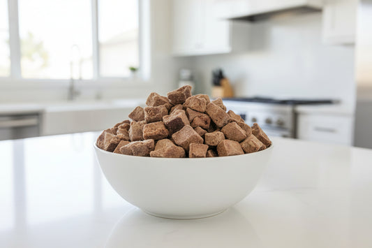 place in white bowl in clean kitchen